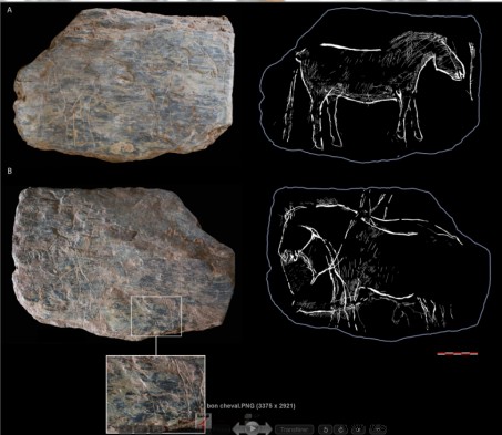 Бретань:открытие исключительных гравированных табличек возрастом 14 500 лет. 