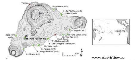 Resuelto el enigma de los tocados de los Colosos de Isla de Pascua 