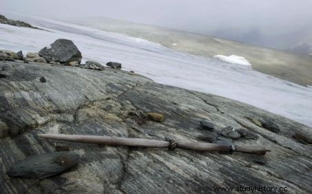 Cuando el derretimiento del hielo escandinavo revela restos vikingos 