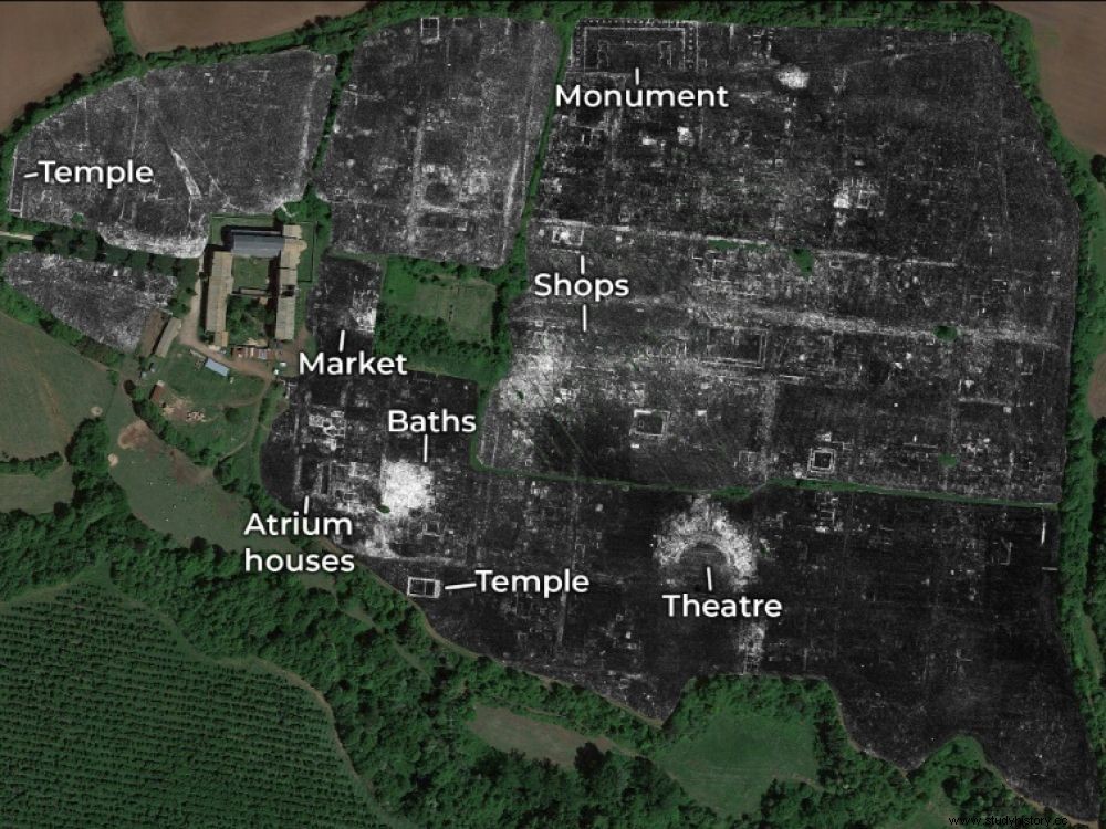 Sin mover una piedra, esta ciudad romana fue cartografiada mediante radar 