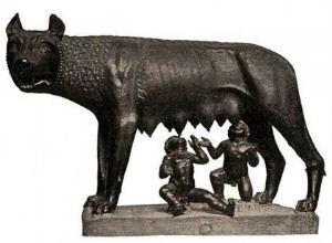 Romulus and Remus:the myth of the founding of Rome 