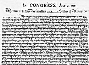 4 de julio de 1776:Declaración de Independencia de los Estados Unidos 