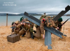 The beaches of the Atlantic Wall. A historical recreation of D-Day 