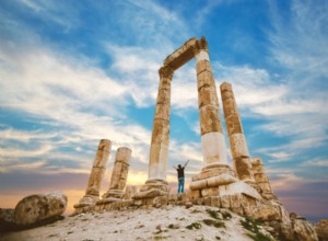 The hand of Hercules in the Great Roman Temple of Amman 