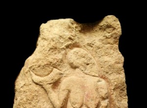 Venus of Laussel, the strange paleolithic relief showing a woman with a bison horn 