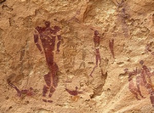 The Cave of the Swimmers in the Sahara desert 