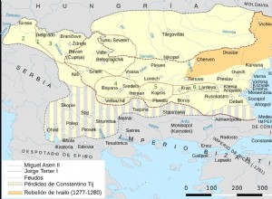 Ивайло, крестьянин, ставший императором Болгарии в борьбе с византийцами и монголами. 