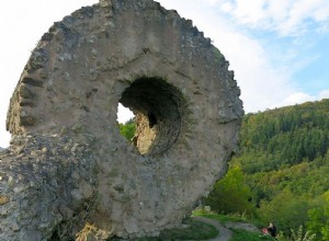 The Eye of the Witch, the spectacular ruins of a medieval castle in Alsace 