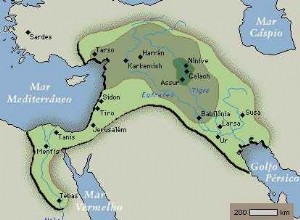 Map of Assyrian Civilization - History of Assyrian Civilization Map 