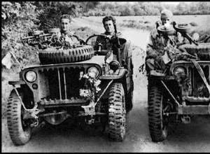 The jeep racing war (French SAS summer 1944) 