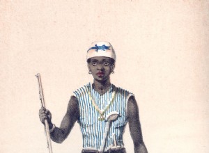 Seh-Dong-Hong-Beh, líder de las  Amazonas  de Dahomey 