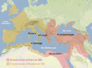 From 200 to 555 AD. J.-C.:Fall of Rome and evolution of Christianity 