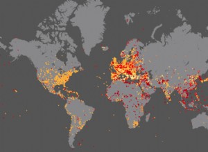 Todas las batallas de la historia mundial en el mapa. 