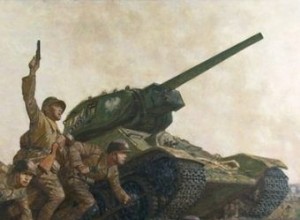 T-34 탱크. 붉은 군대의 새로운  별  