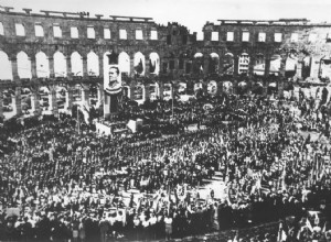 Italian occupation of Istria in the first post-war period and the effects in the second post-war period 