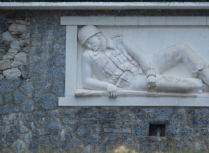 The monument of the Unknown Soldier in Trikala 