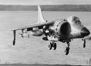 An air battle in the FALKLANDS -1982:Sea Harrier  clean  Dagger (vid.) 