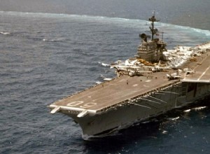 US aircraft carrier Saratoga almost sinks Turkish warship 